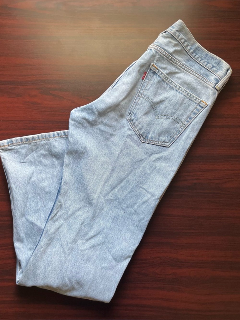 Vintage Levis 515 Jeans Mens 32x34 Blue Red Tab